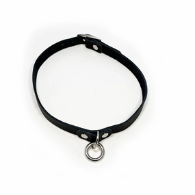 Spank Black Leather Choker - Large