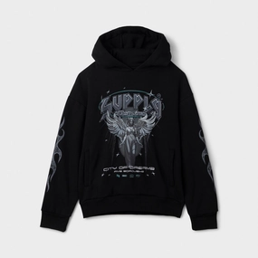 Supply & Demand Junior Boys' Praise Hoodie Black / Sky Blue