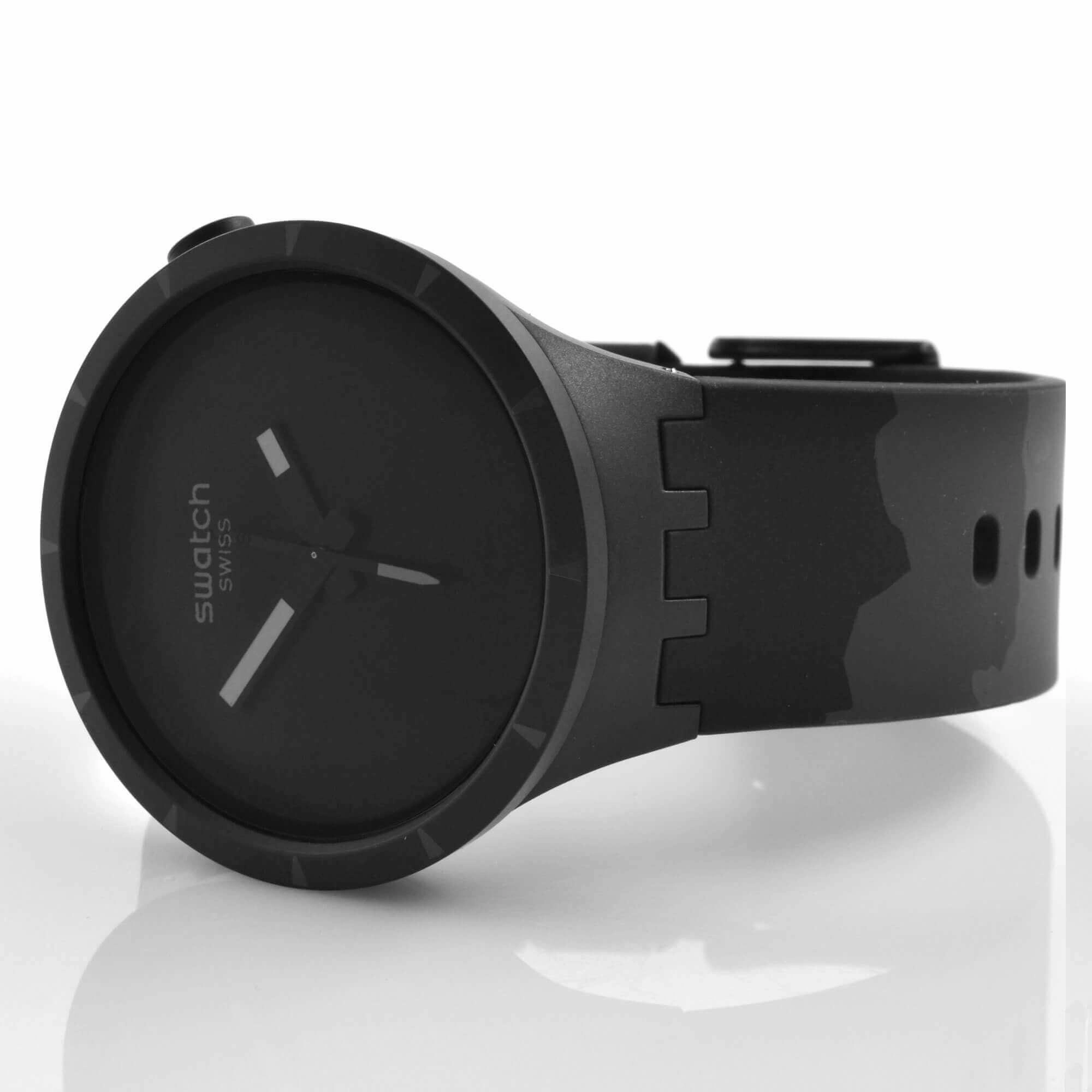 Swatch Unisex Watch - Colours Of Nature Big Bold Bioceramic Basalt Strap | SB03B110