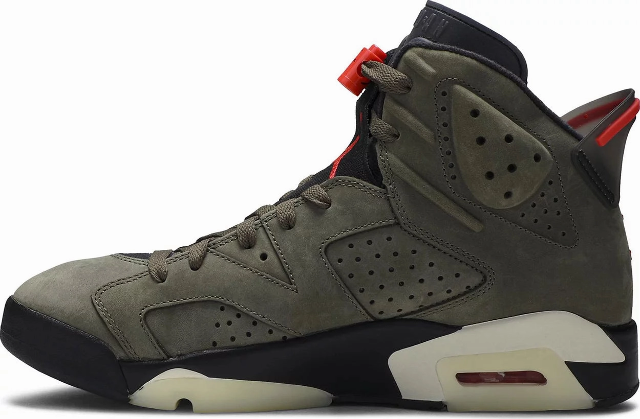 Travis Scott x Air Jordan 6 Retro 'Olive' 2019 SKU CN1084 200 - Authentic - New in Box