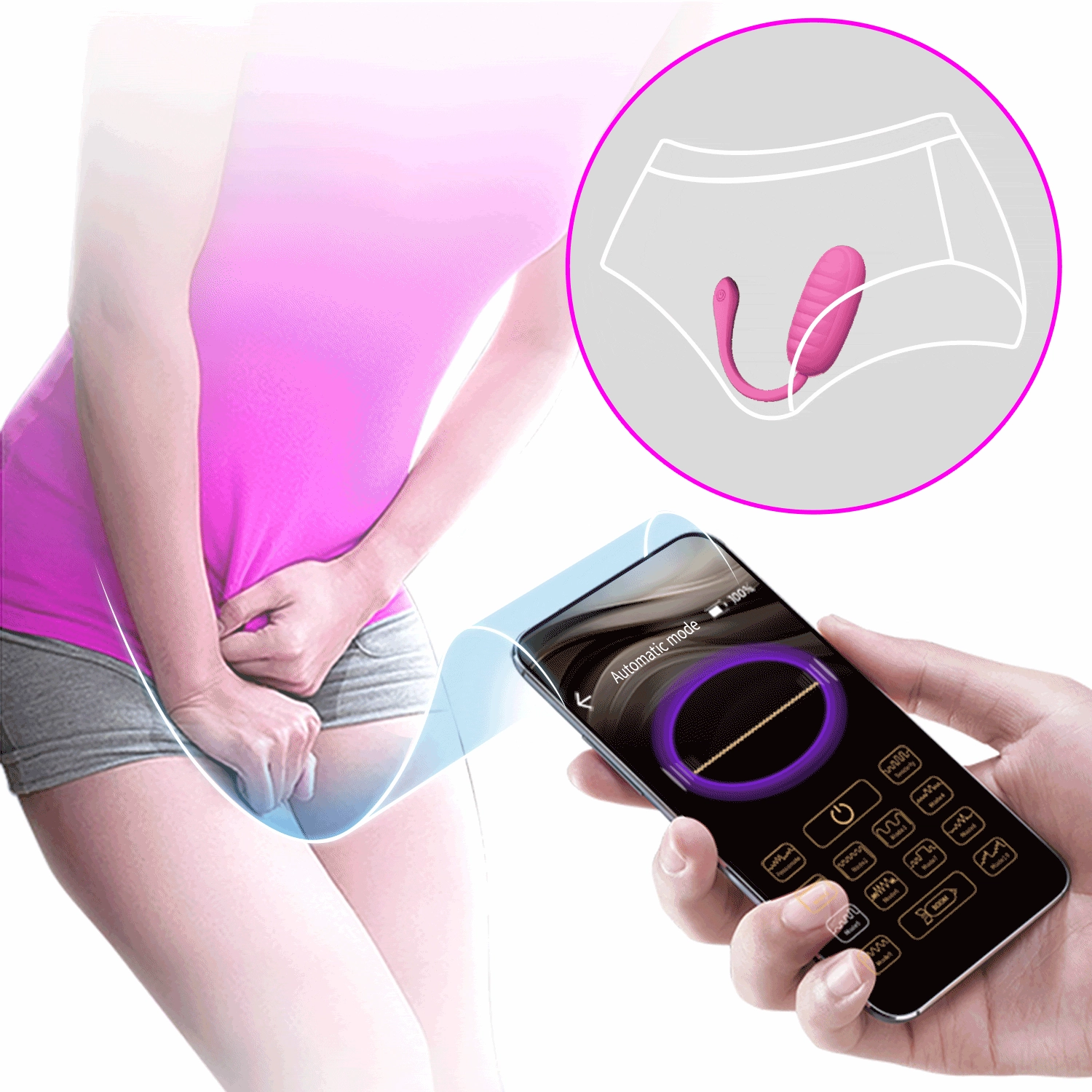 Vibrating Egg with App Enabled Remote Control