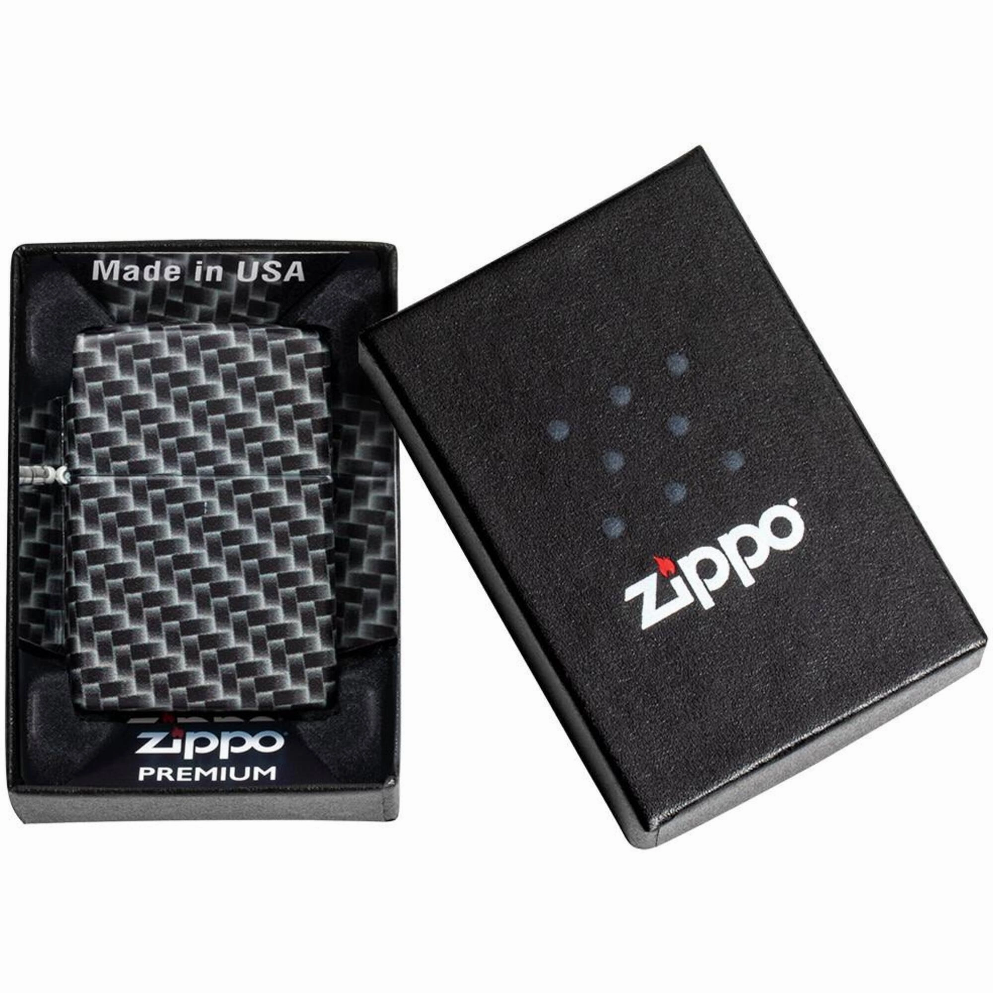 Zippo Pocket Lighter - Carbon Fiber Design Metal | 49311-000001